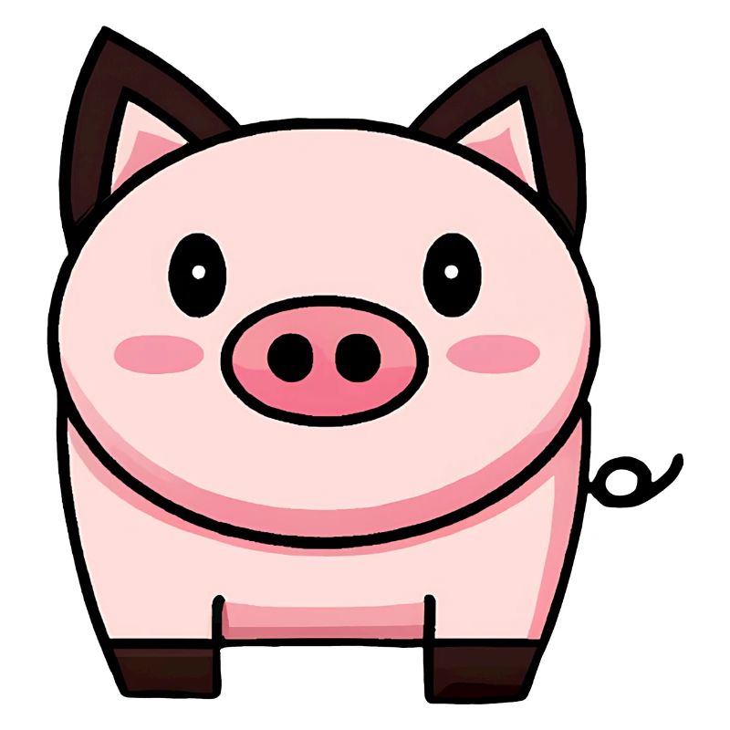 Cochon Kawaii mignon
