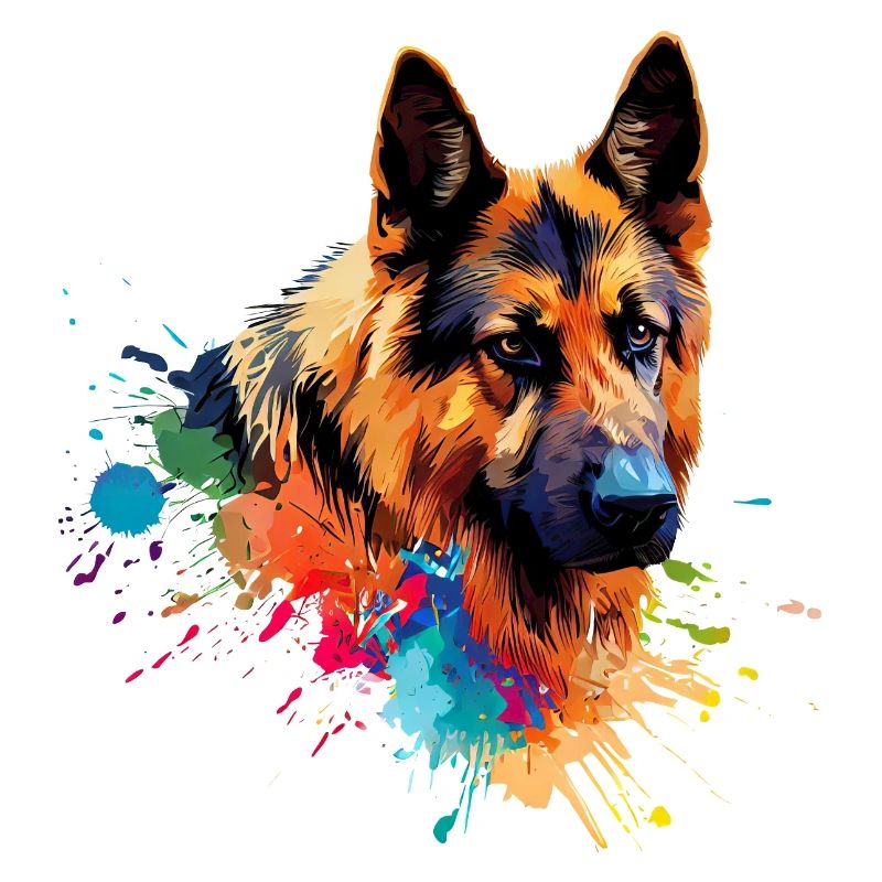 German Shepherd Art
