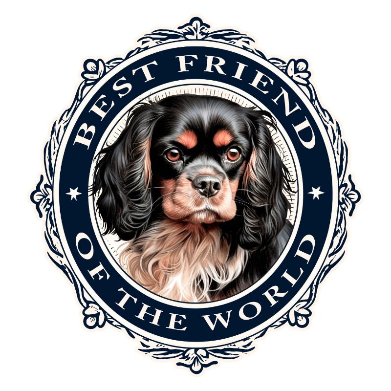 Bester Freund der Welt Cavalier Schwarz &; Hellbraun