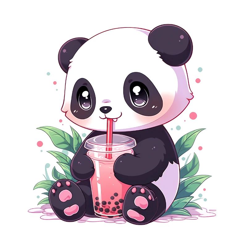 Kawaii Panda bubble tea boba tea