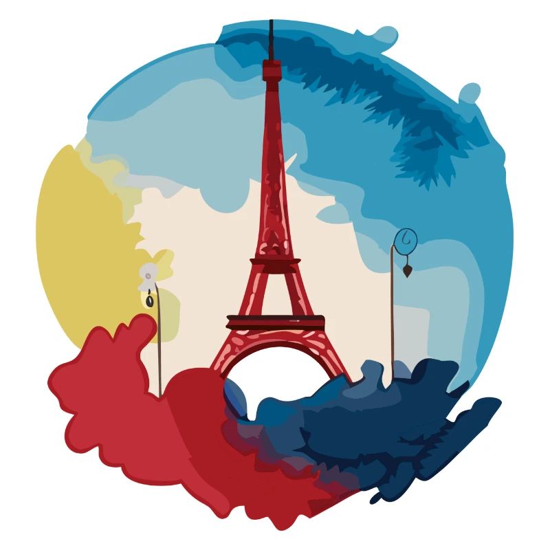 Watercolour Eiffel Tower