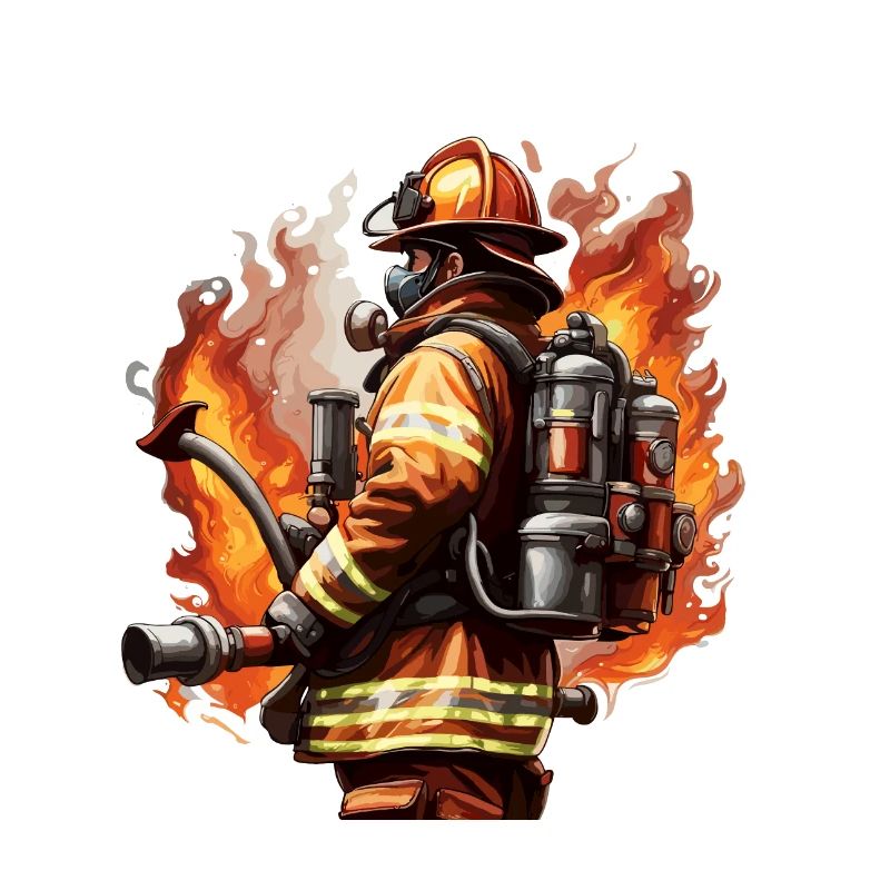 Firefighter / Fire / Fire / Extinguish / Hero