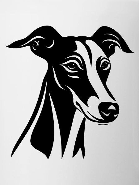 Greyhound Dog Head