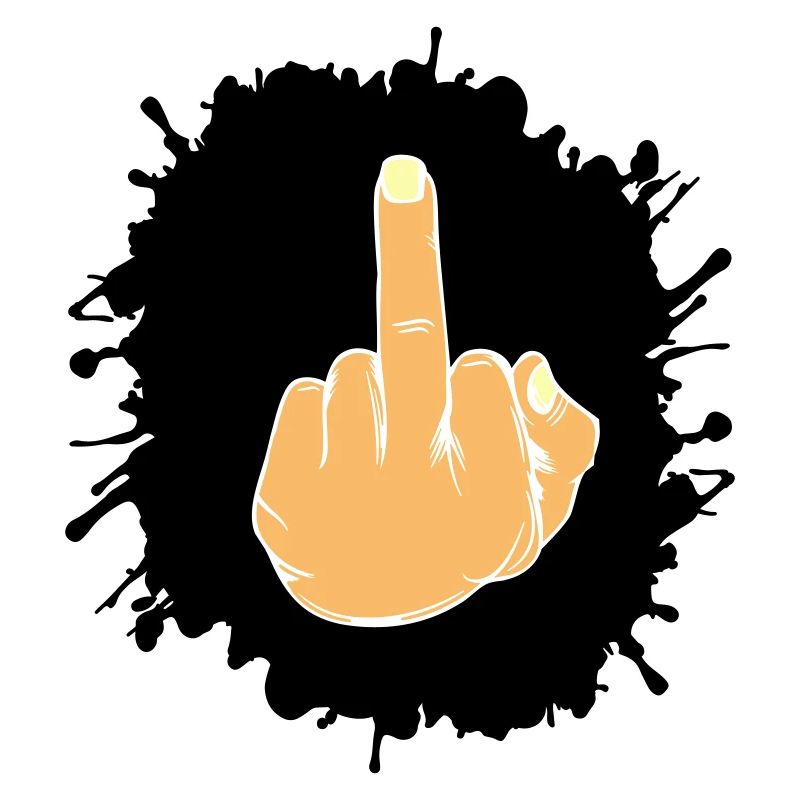 splatter mittelfinger