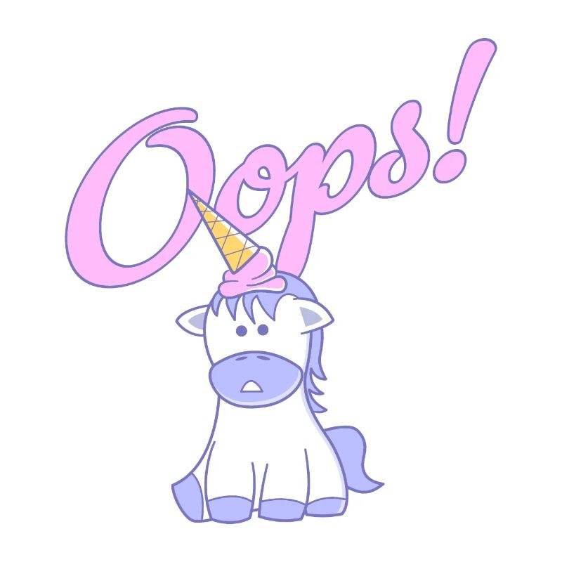 Oops, une licorne !