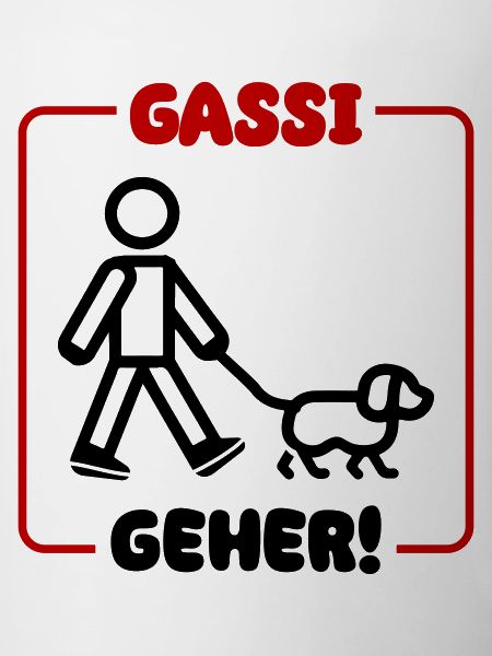 Dog walking dog