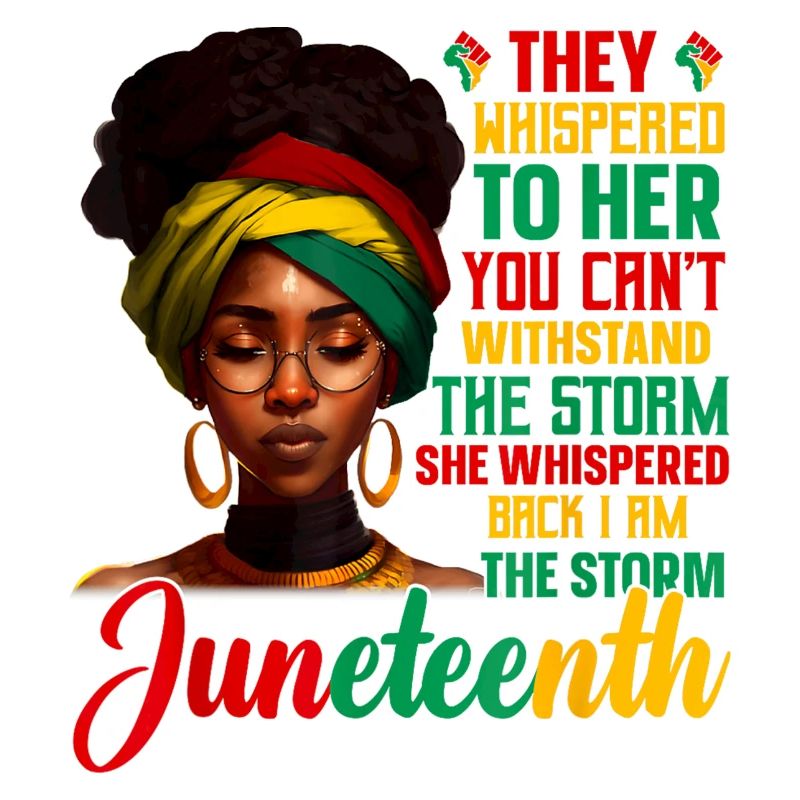 Der Sturm Juneteenth Black History Month Afrikanisch