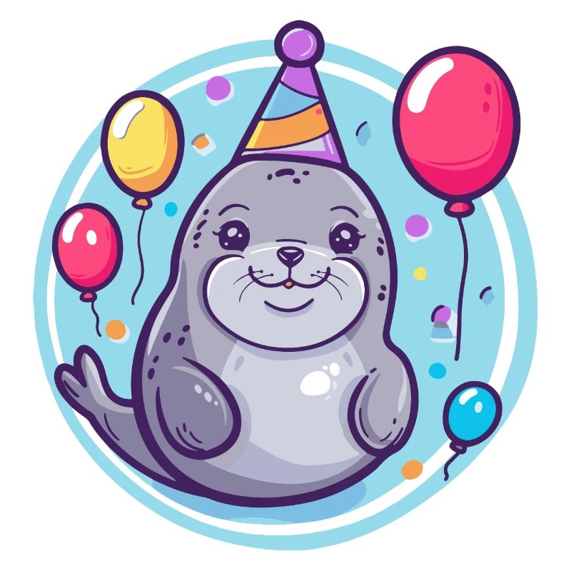 phoque animal anniversaire bébé