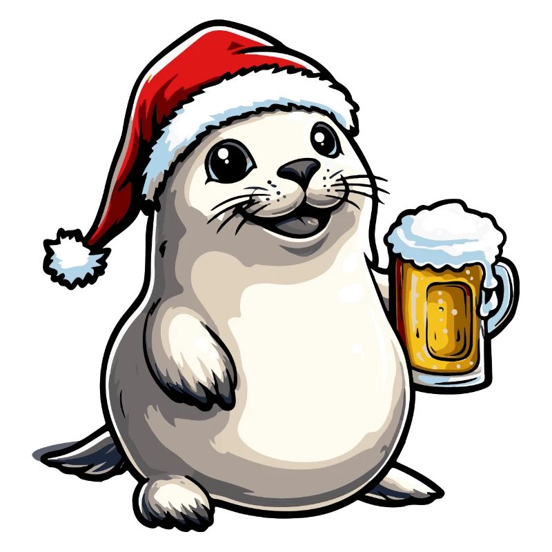 Robbe Tier Bier Xmas Weihnachten