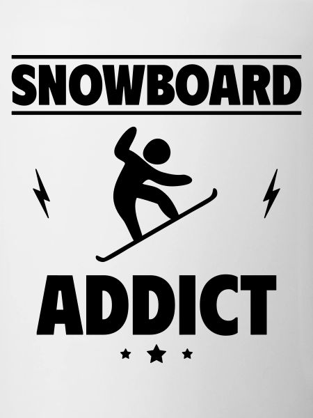 Addicted to snowboarding