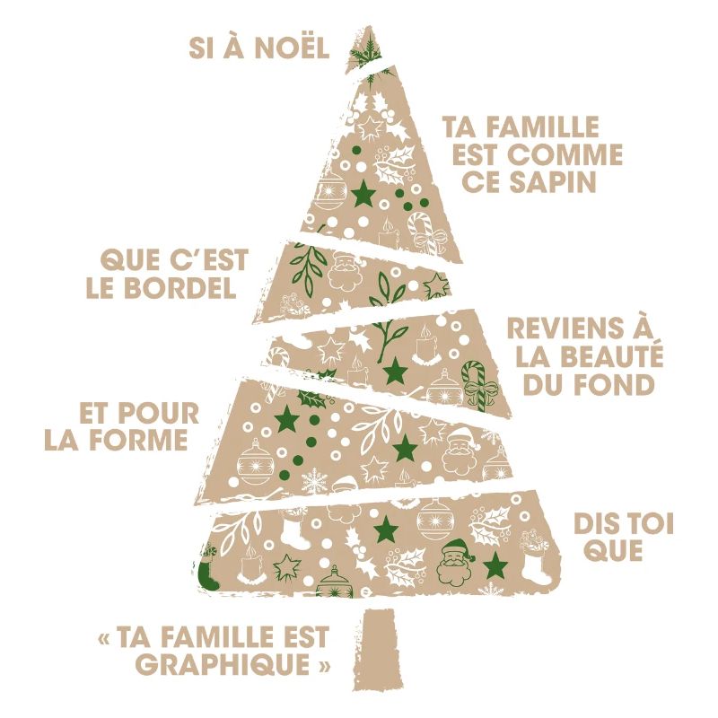 NOEL SAPIN GRAPHIQUE DECO
