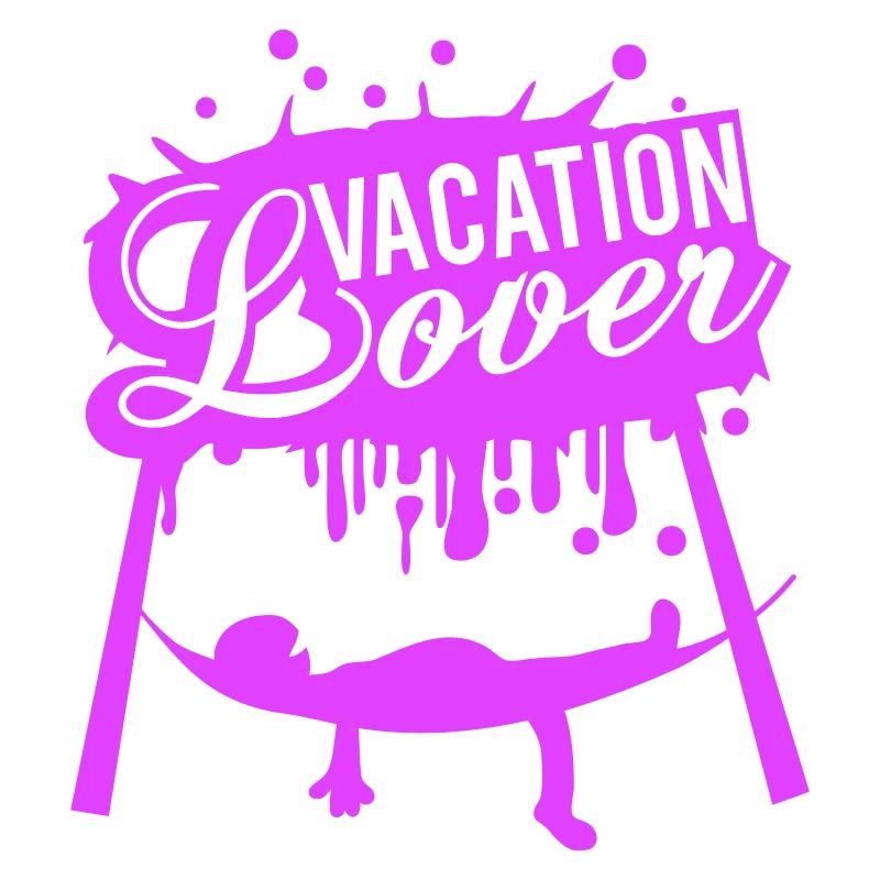 Vacation Lover Graffiti Hammock Sleeping Saying