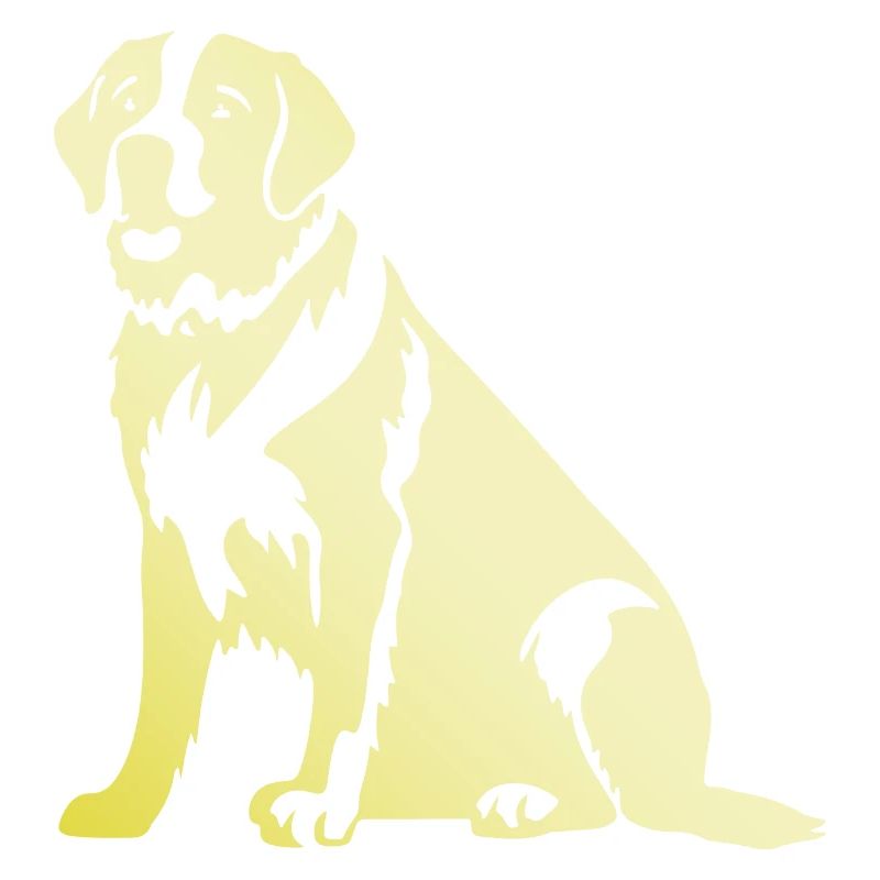 Silhouette de chien Saint-Bernard