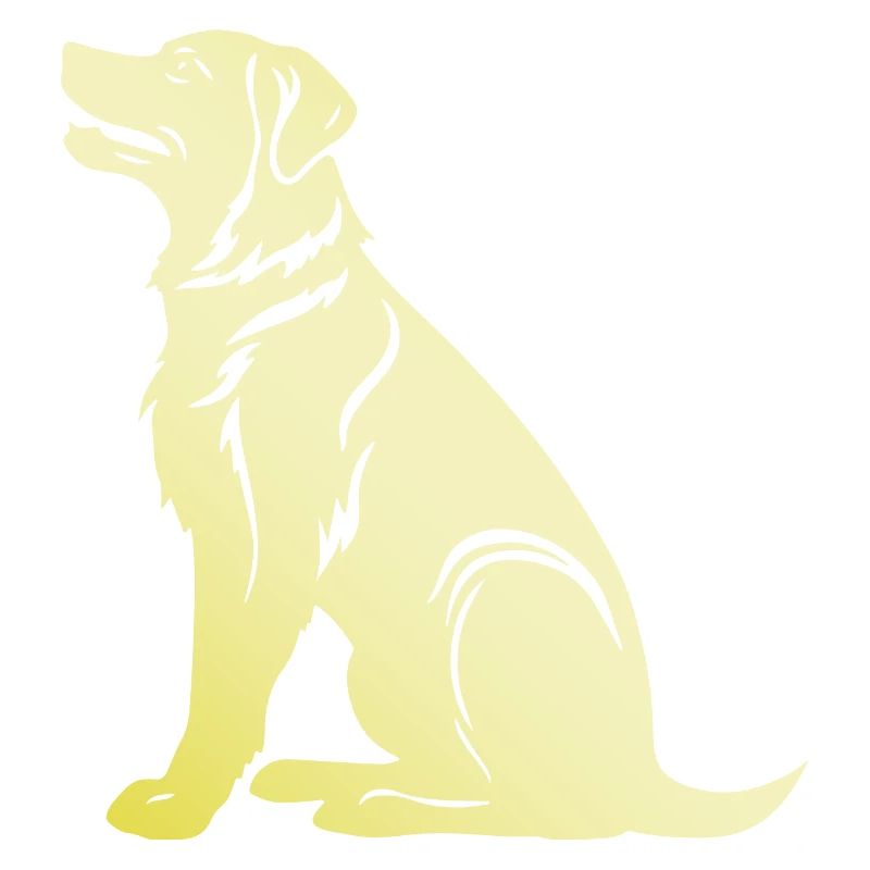 Silhouette de chien samoyède