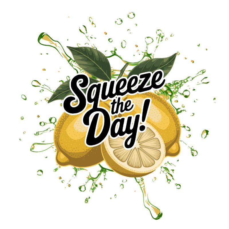 Squeeze the Day – Lustiger Zitrone Sommer Spruch
