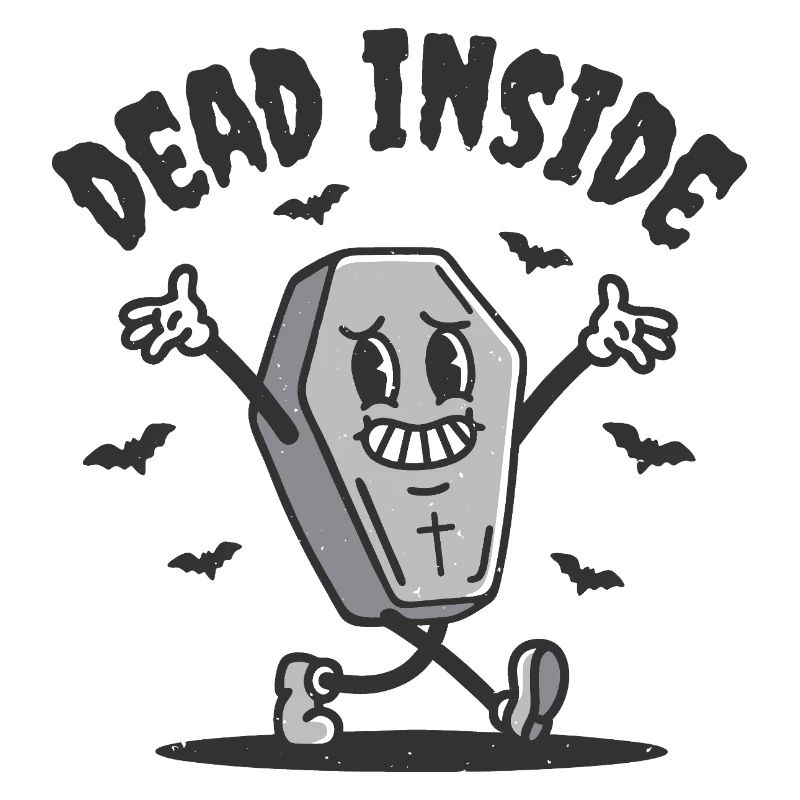 Dead Inside Funny Coffin