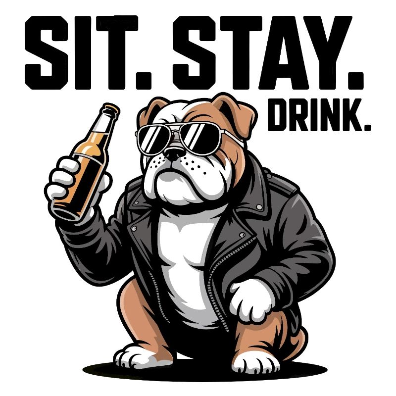 Sitz Bleib Trink Bulldoggenbier