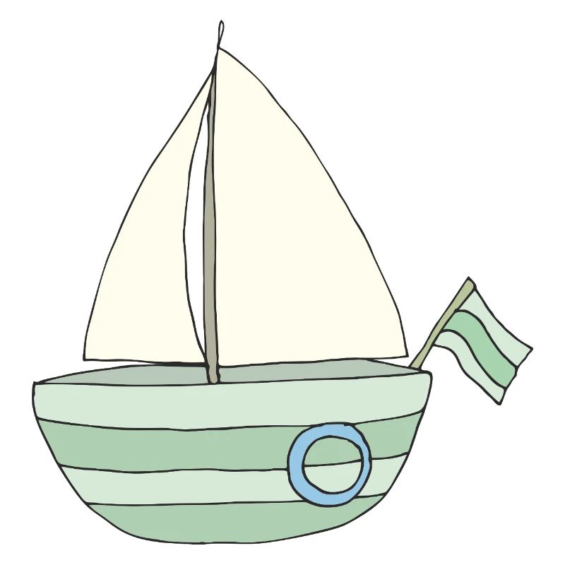 Playful sailboat pattern