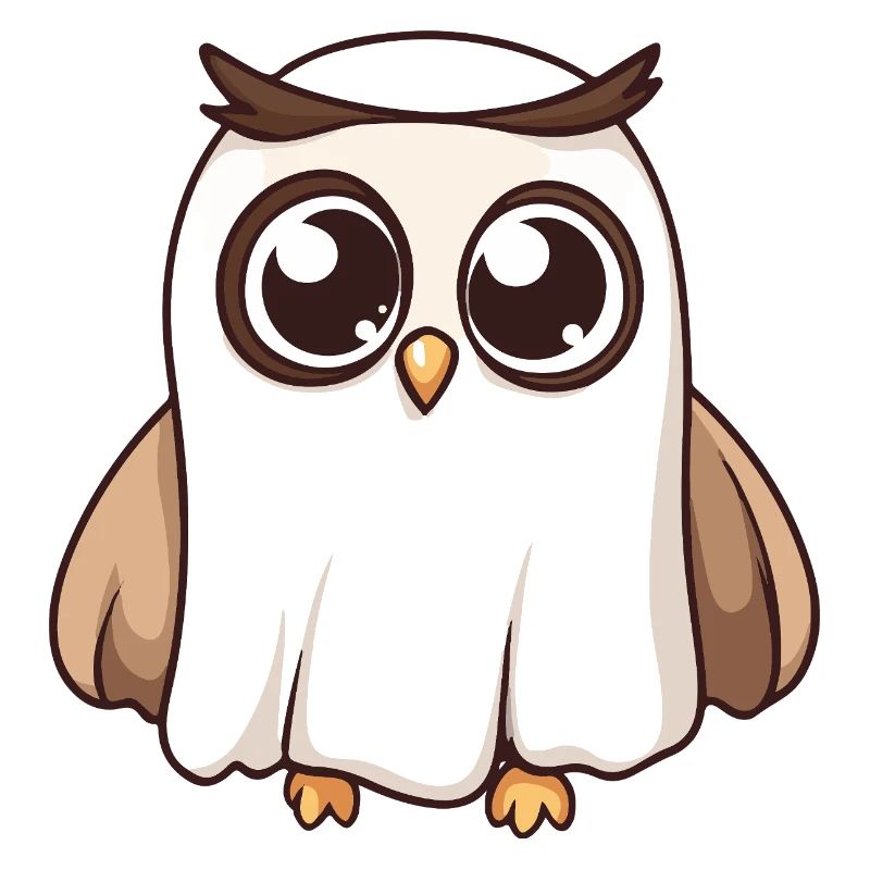 Owl Halloween Ghost
