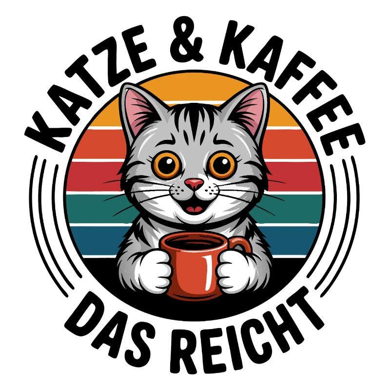 Coffee Hangover Retro Circle