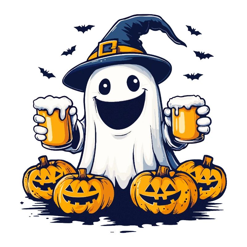Halloween Ghost Ghost Beer Alcohol Funny