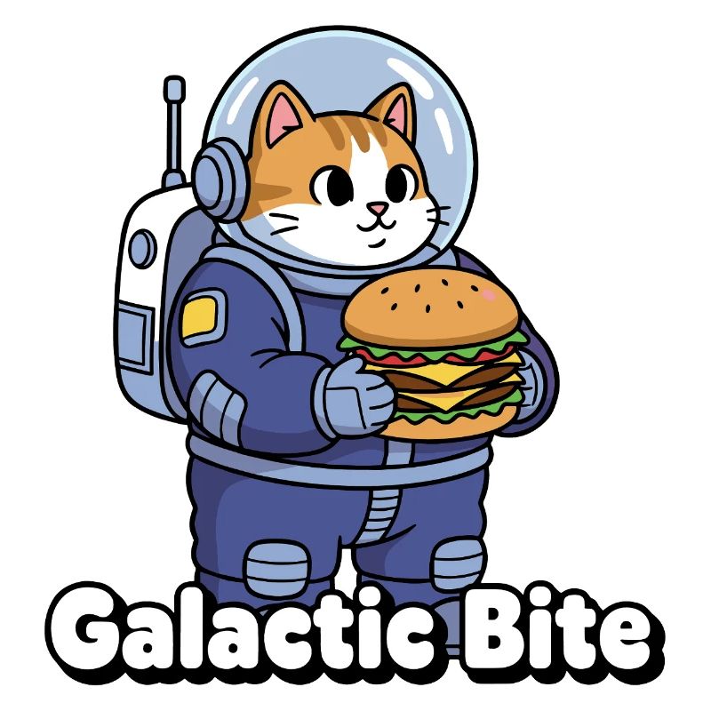 Burger Astronaute Chat Galactique