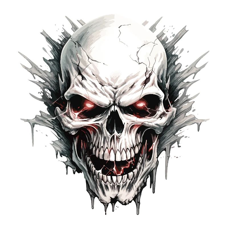 skull skeleton motorcycle biker gang
