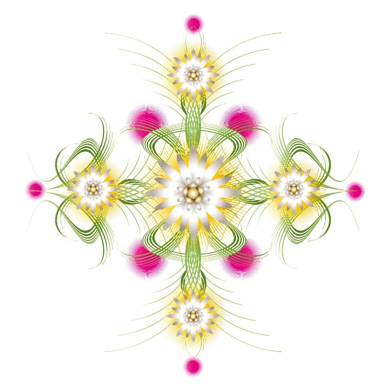 Edelweiss Ornament – Alpine Flower Composition