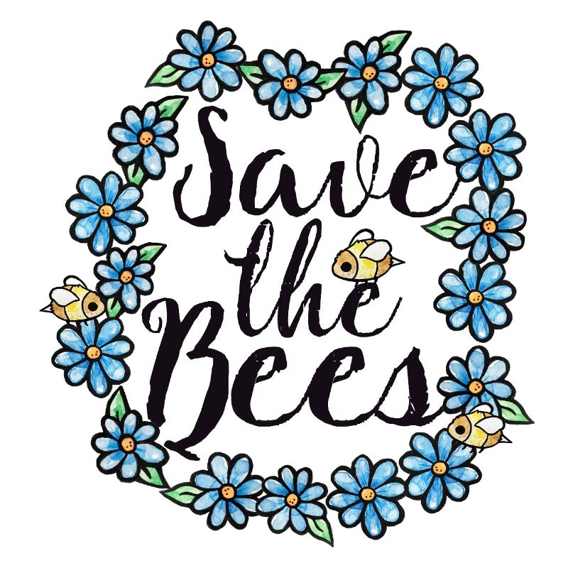 Save the Bees Floral Circle