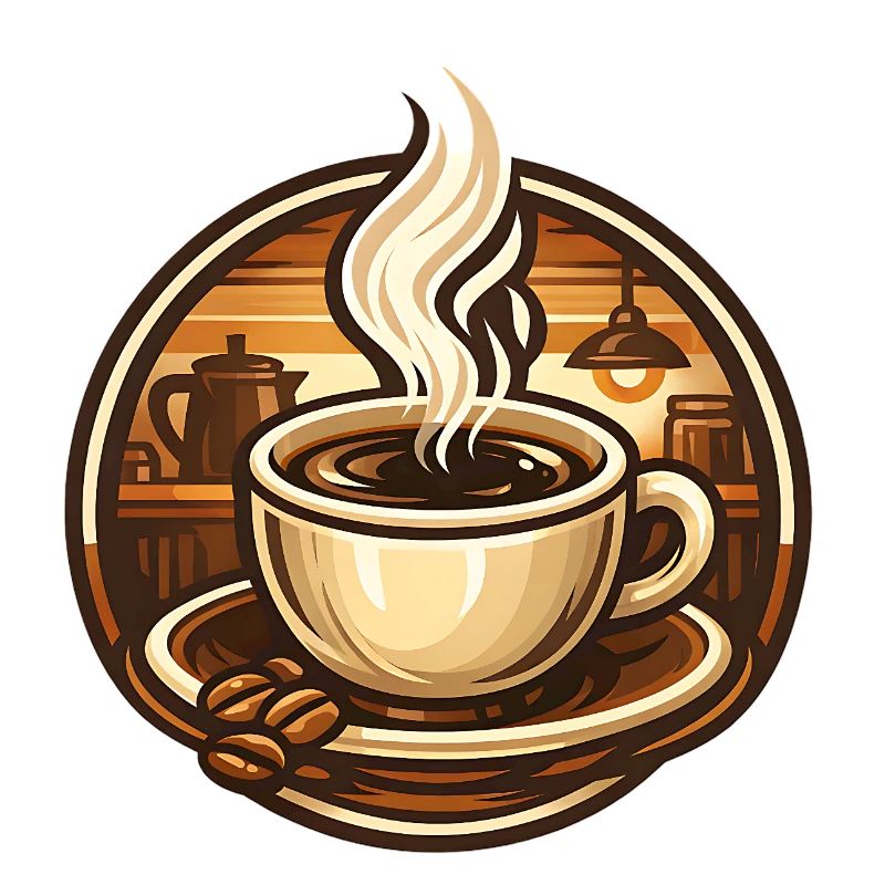 Coffee cup in a cozy café