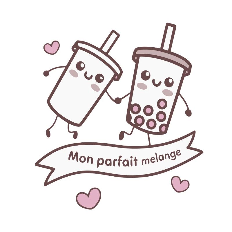 Parfait Mélange Bubble Tea Kawaii