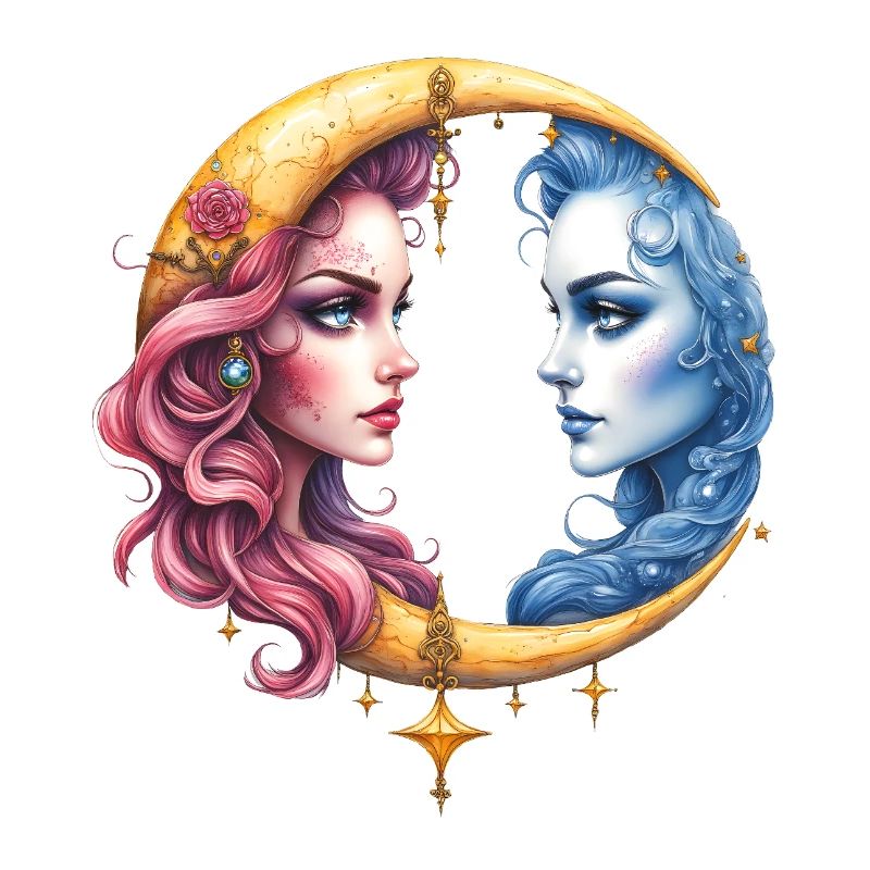 Lune jumelle : Visages dans Eclipse
