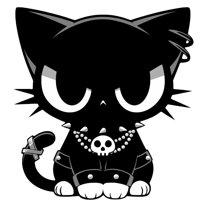 Goth Punk Cat