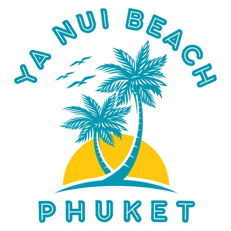 Coucher de soleil de palmier de Phuket Beach