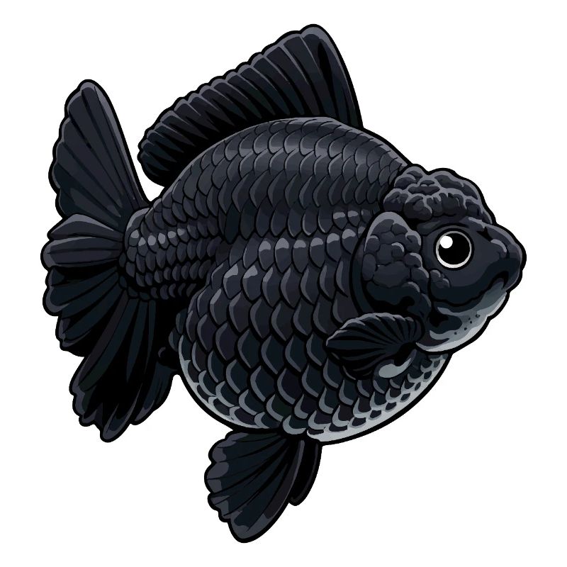 Dark Black Jumbo Oranda HQ Goldfish