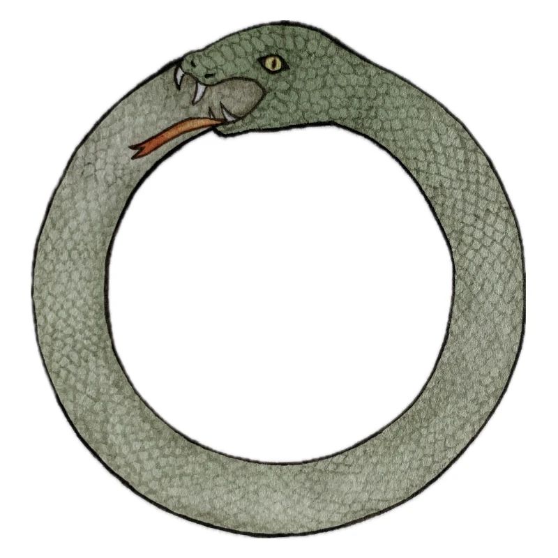 Geschwindete Schlangen-Emblem