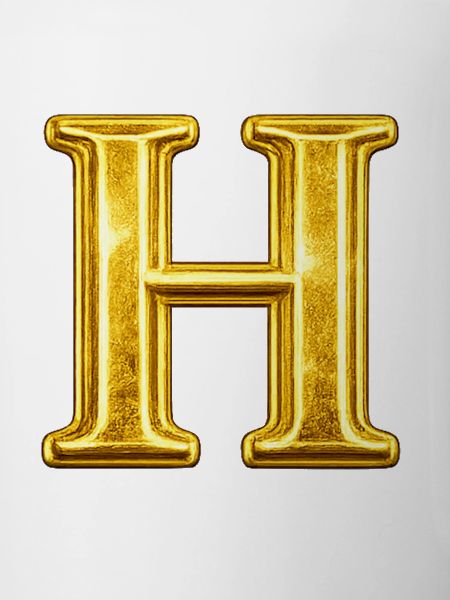 Golden H Monogram