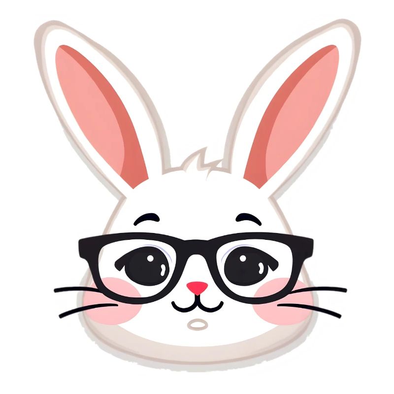 Rabbit with glasses