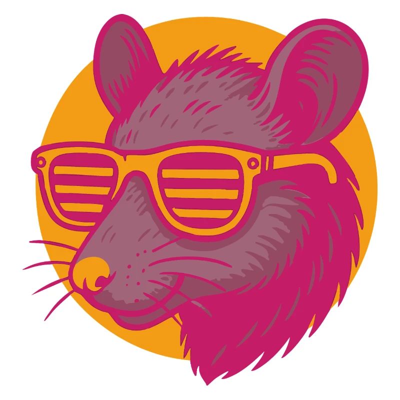 Rat with sunglasses