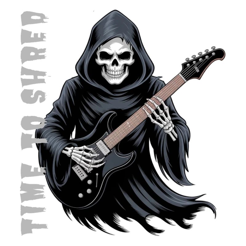 Grim Reaper Rocks The Guitar