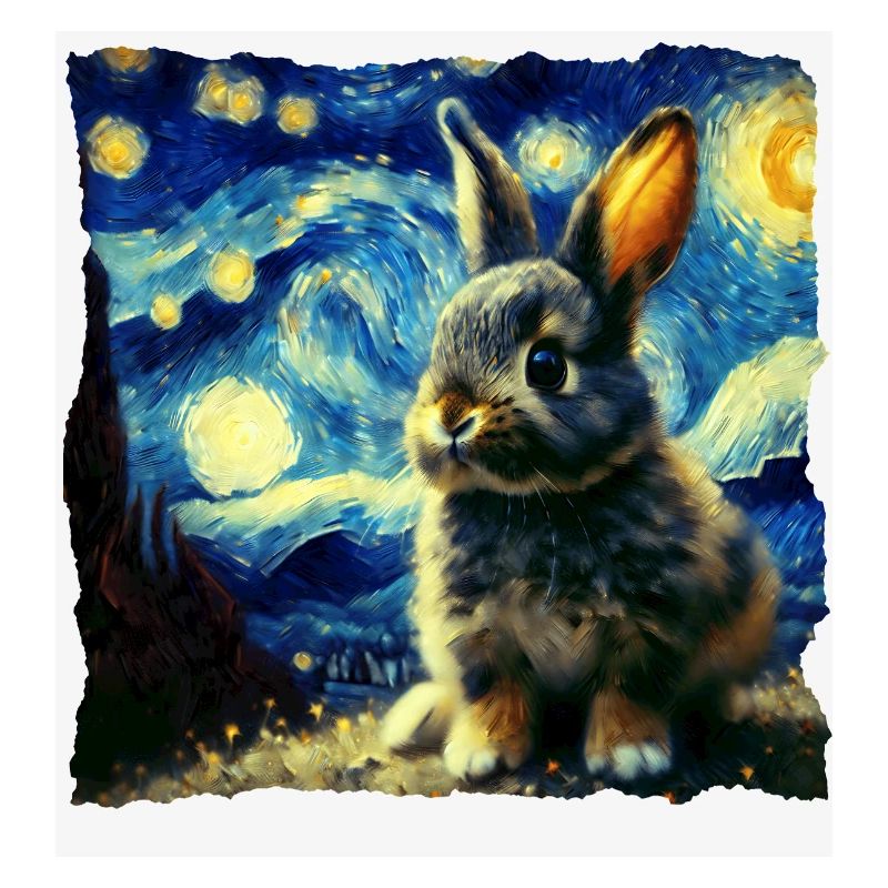 Lapin style ciel étoilé