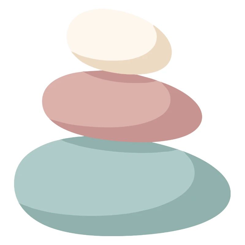 Pile de pierres pastel