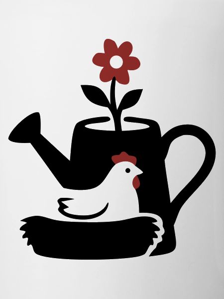 Watering Can Chicken Nest Graphic