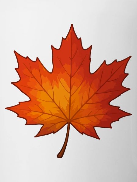 Herbstblatt Farbverlauf
