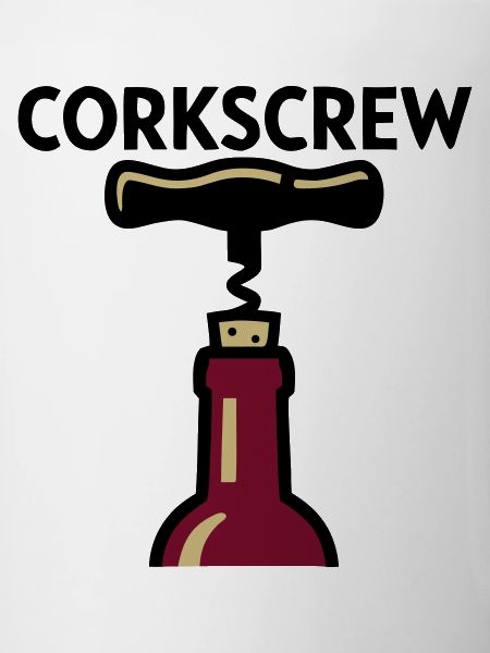 Korkenzieher Wein Grafik