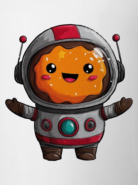 WeltraumDonut mit Astronaut
