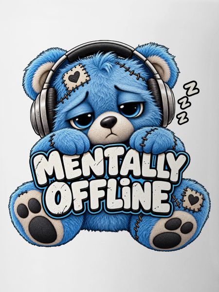 Mentally Offline Plüschbär