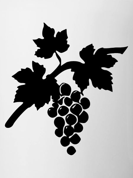 Wein Weinrebe schwarz Geschenk Weintrinker 