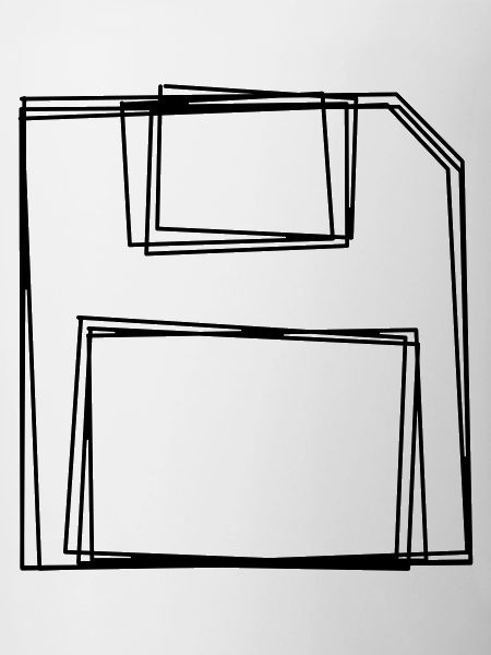 Diskette handgezeichnet