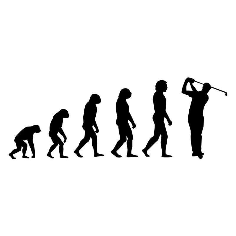 Golfspieler Evolution